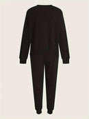 Women’s 2 Pcs Soft Fleece Plain Tracksuit
