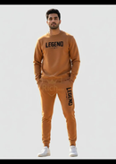 2 Pcs Men's Fleece Printed Track Suit